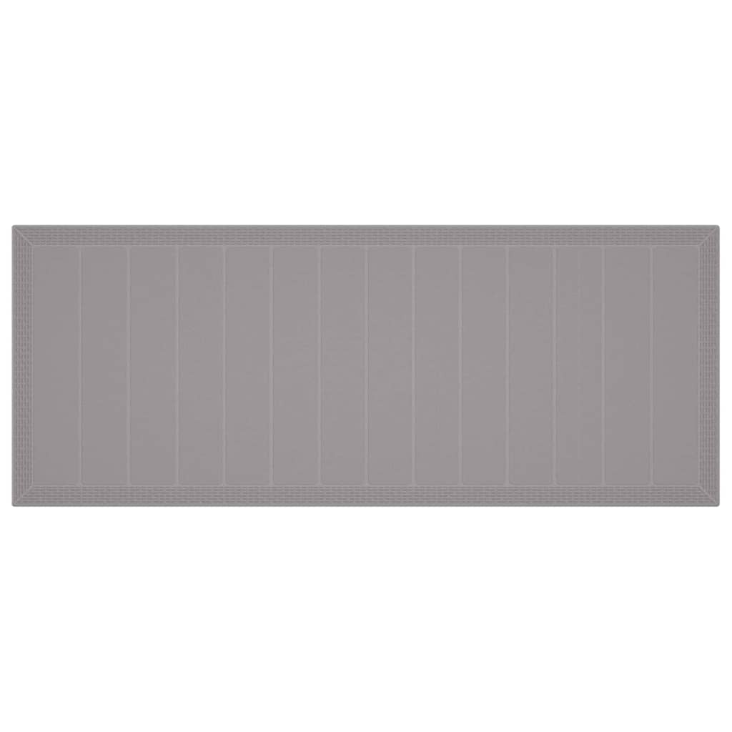 Tavolo da Giardino Resistente alle Intemperie Grigio chiaro