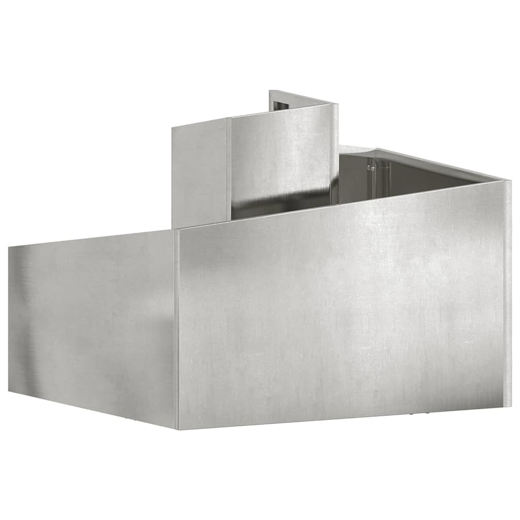 Vaso da giardino Argento 60 x 60 x 50 cm Acciaio Inox