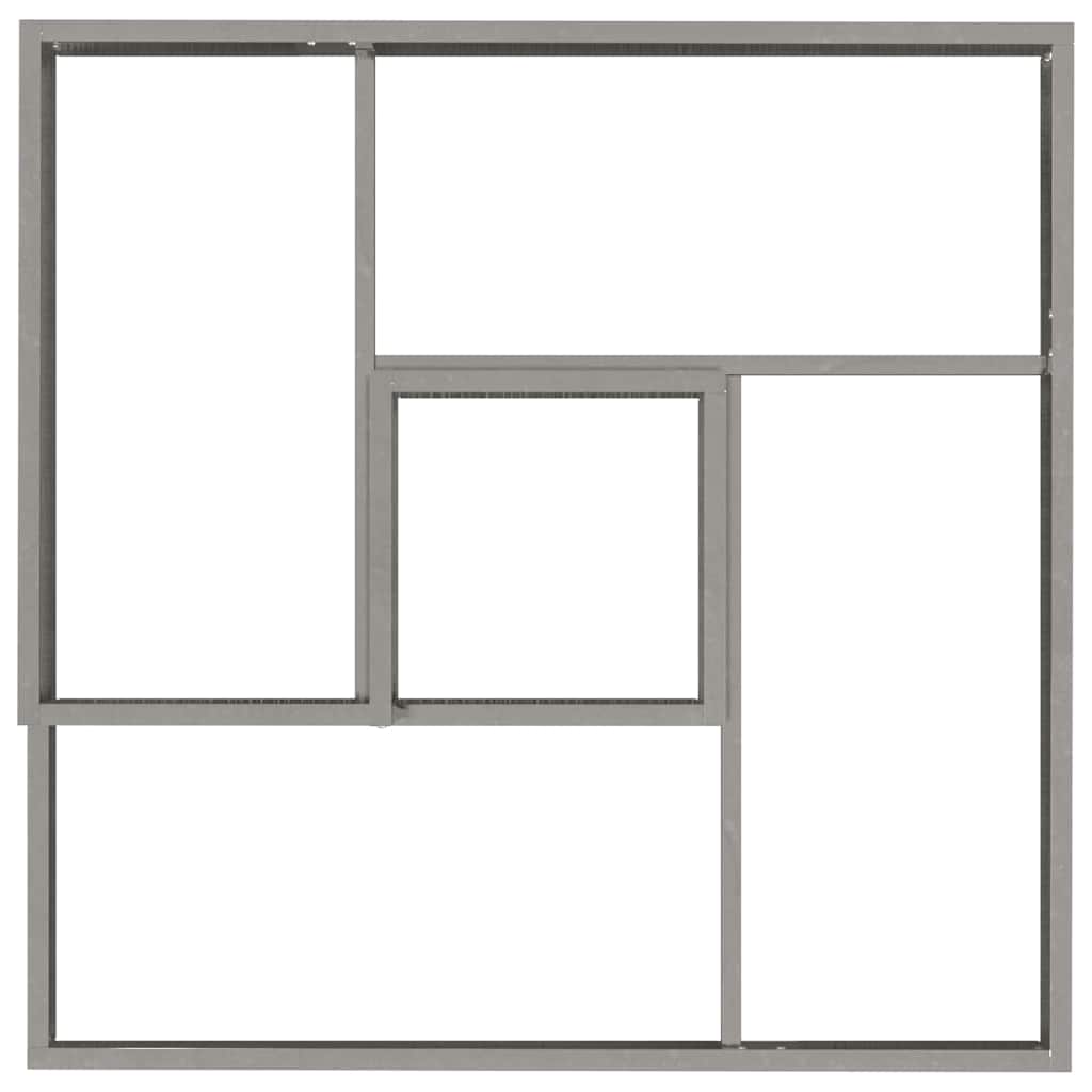 Vaso da giardino Argento 60 x 60 x 50 cm Acciaio zincato