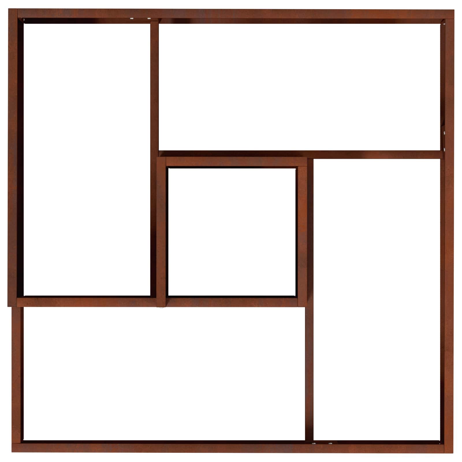 Vaso da giardino Ruggine 60 x 60 x 50 cm Acciaio Corten