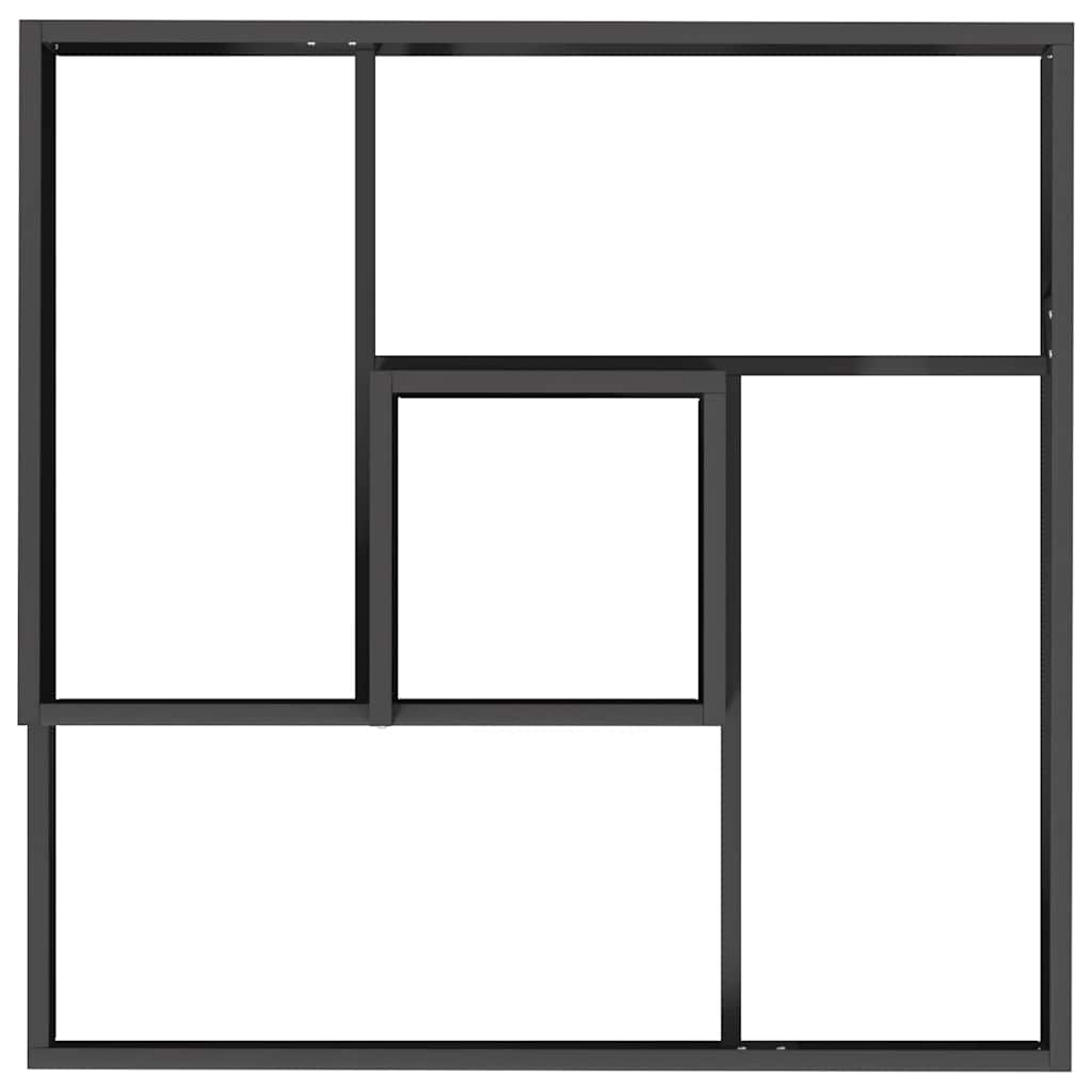 Vaso da giardino Nero 80 x 80 x 50 cm Acciaio laminato a freddo