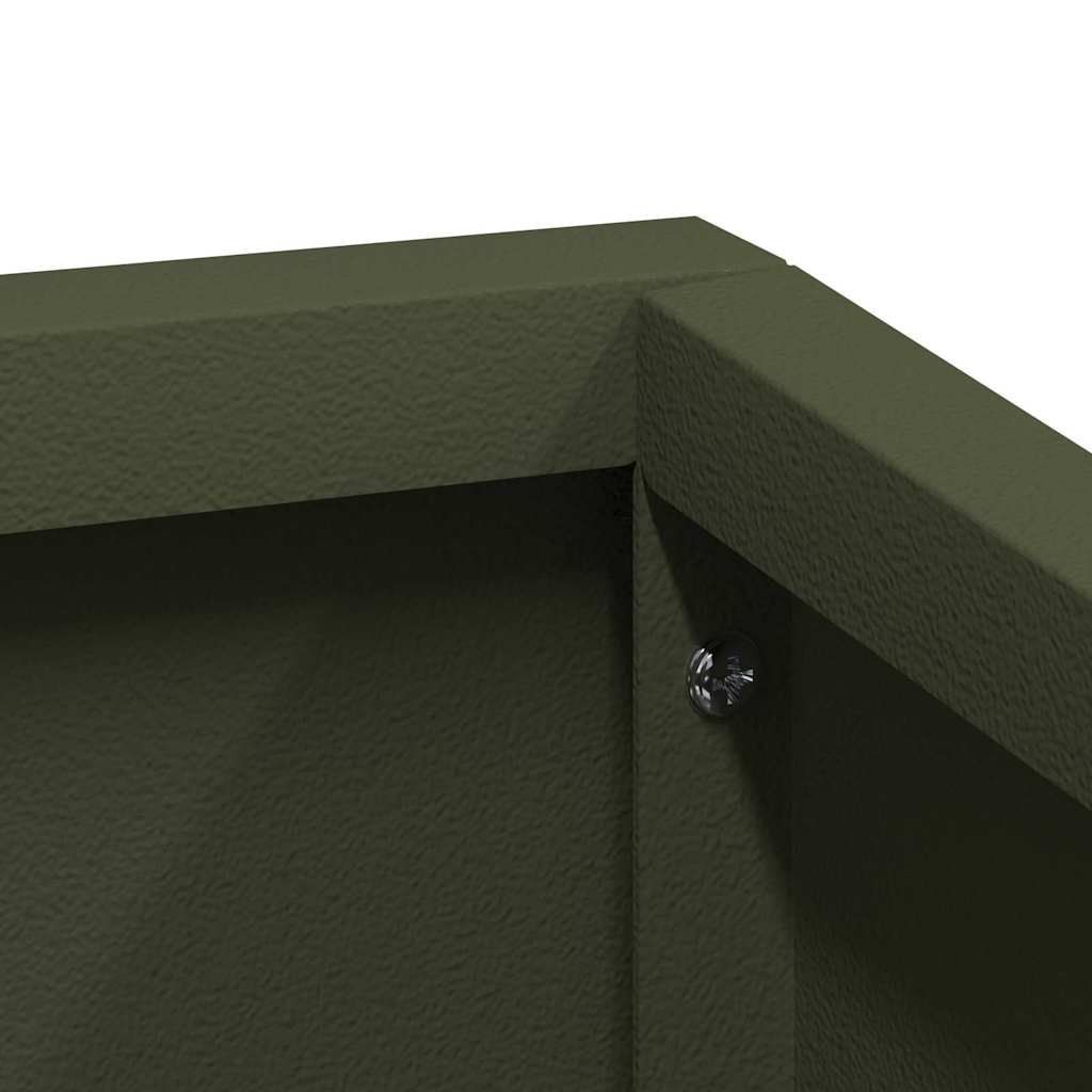 Vaso da giardino Verde Oliva 80 x 80 x 50 cm