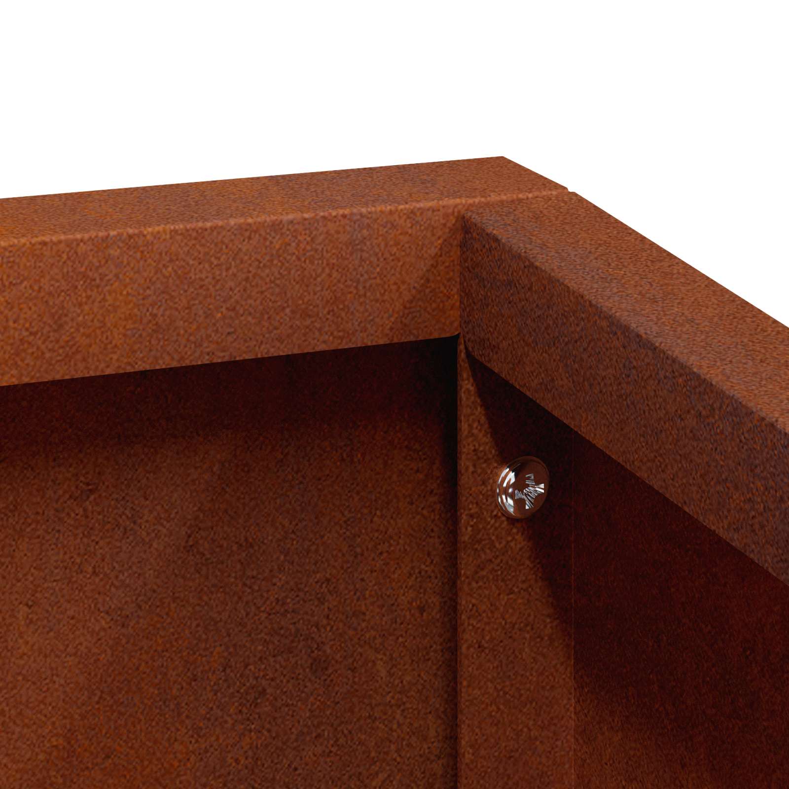 Vaso da giardino Ruggine 80 x 80 x 50 cm Acciaio Corten