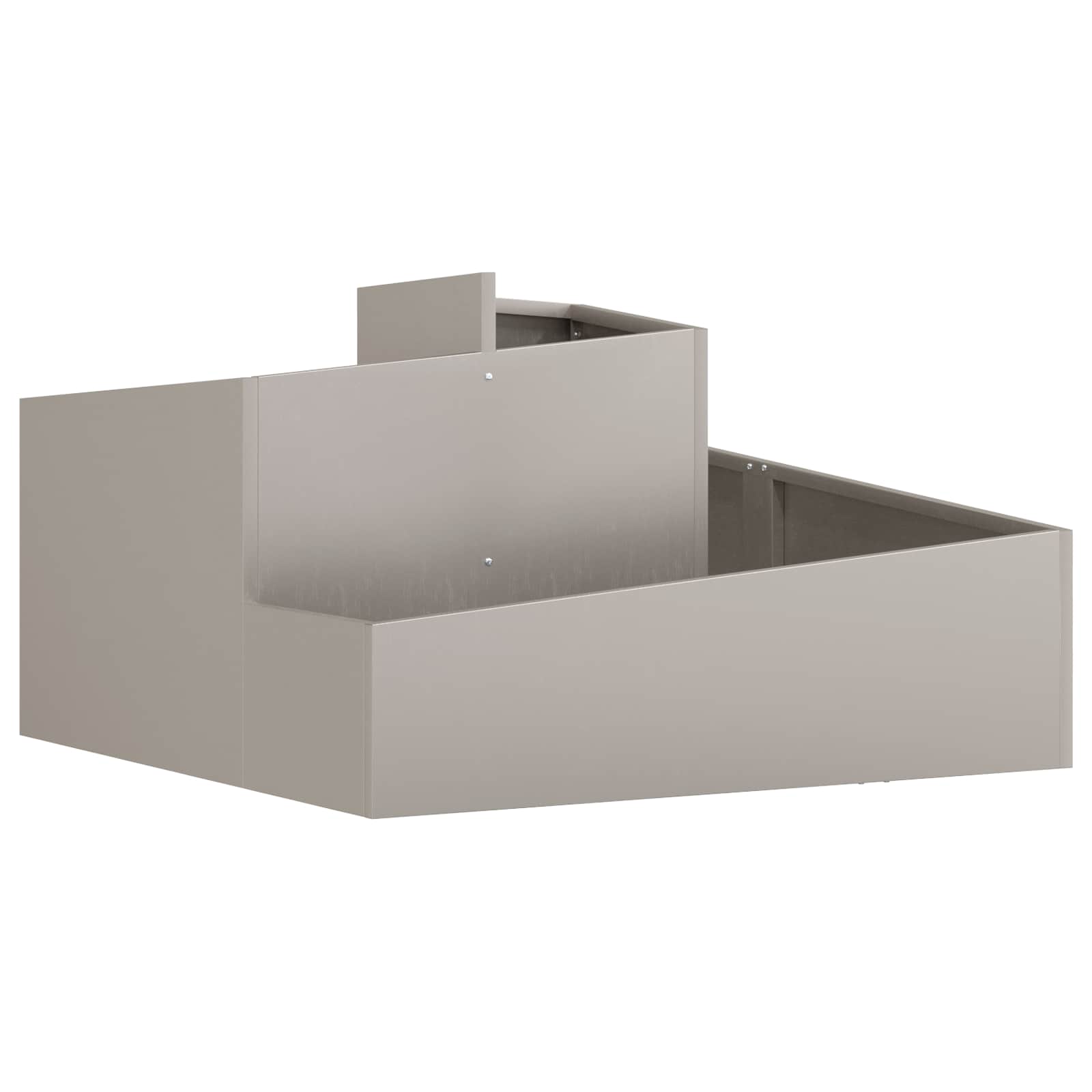 Vaso da giardino Ruggine 80 x 80 x 50 cm Acciaio Corten