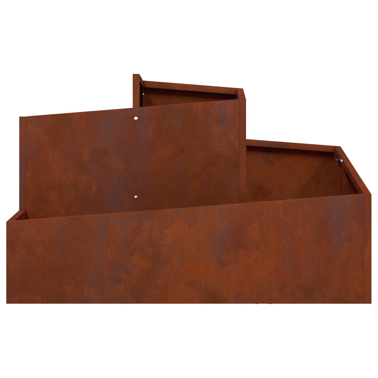 Vaso da giardino Ruggine 80 x 80 x 50 cm Acciaio Corten