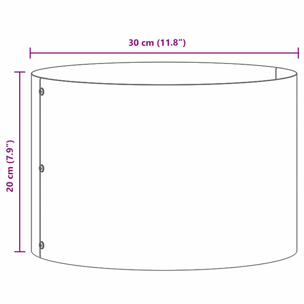 Anello per vaso Bianco 30 x 30 x 20 cm