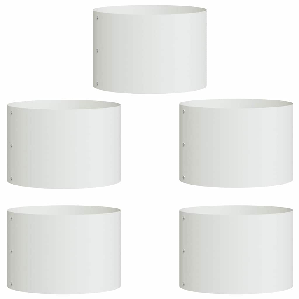 Anello per vaso 5 pz Bianco 30 x 30 x 20 cm