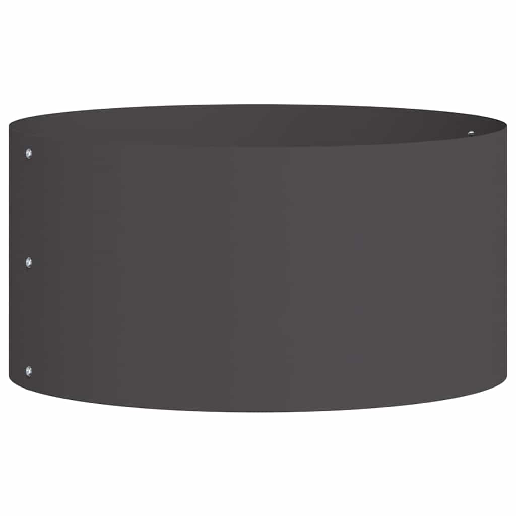 Anello per vaso Nero 40 x 40 x 20 cm Acciaio laminato a freddo