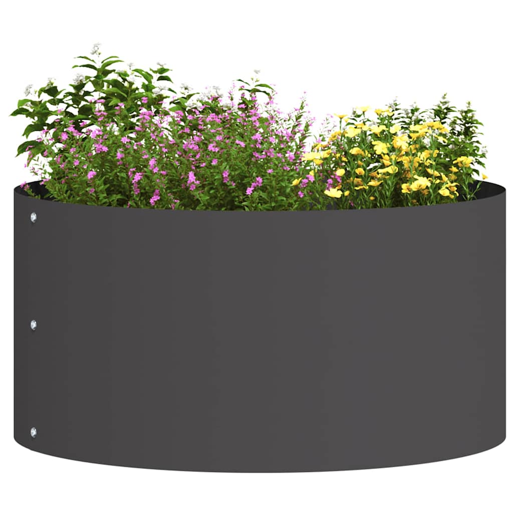 Anello per vaso Nero 40 x 40 x 20 cm Acciaio laminato a freddo