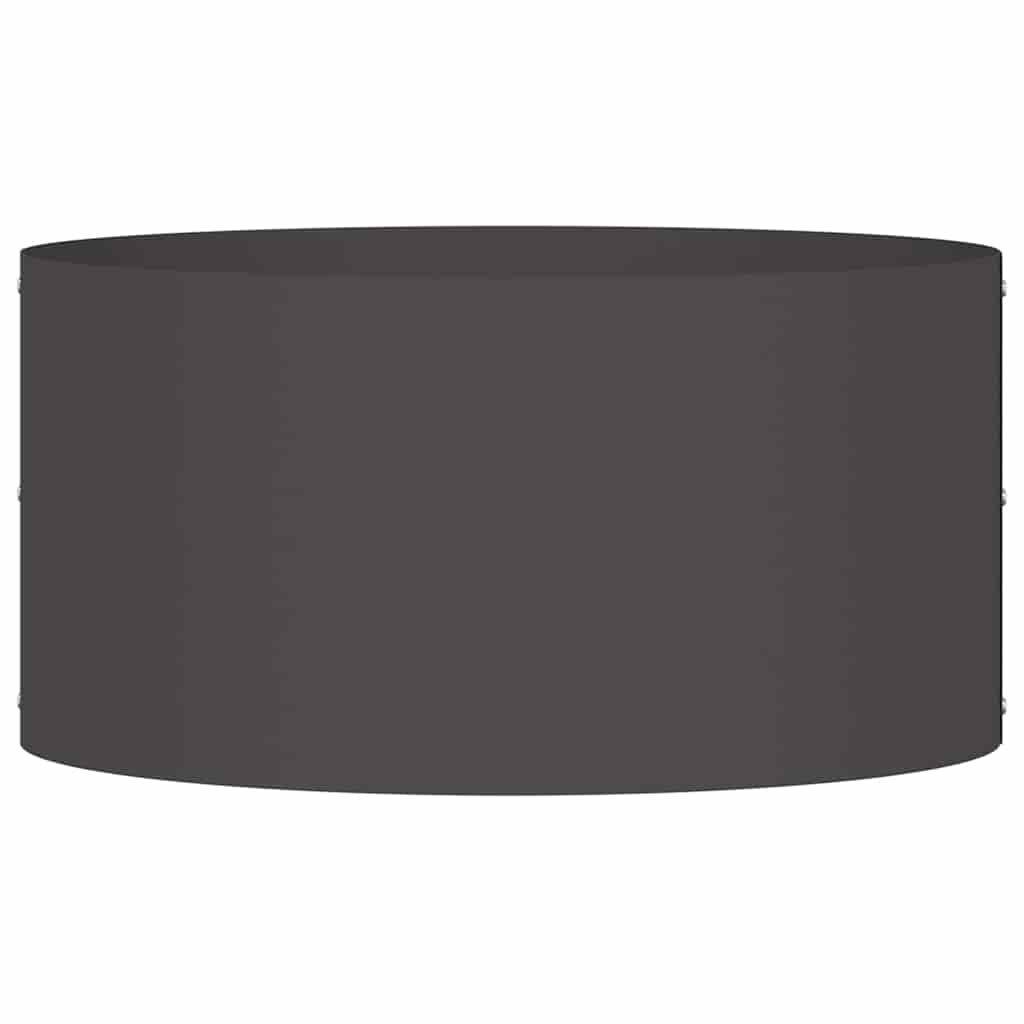 Anello per vaso Nero 40 x 40 x 20 cm Acciaio laminato a freddo