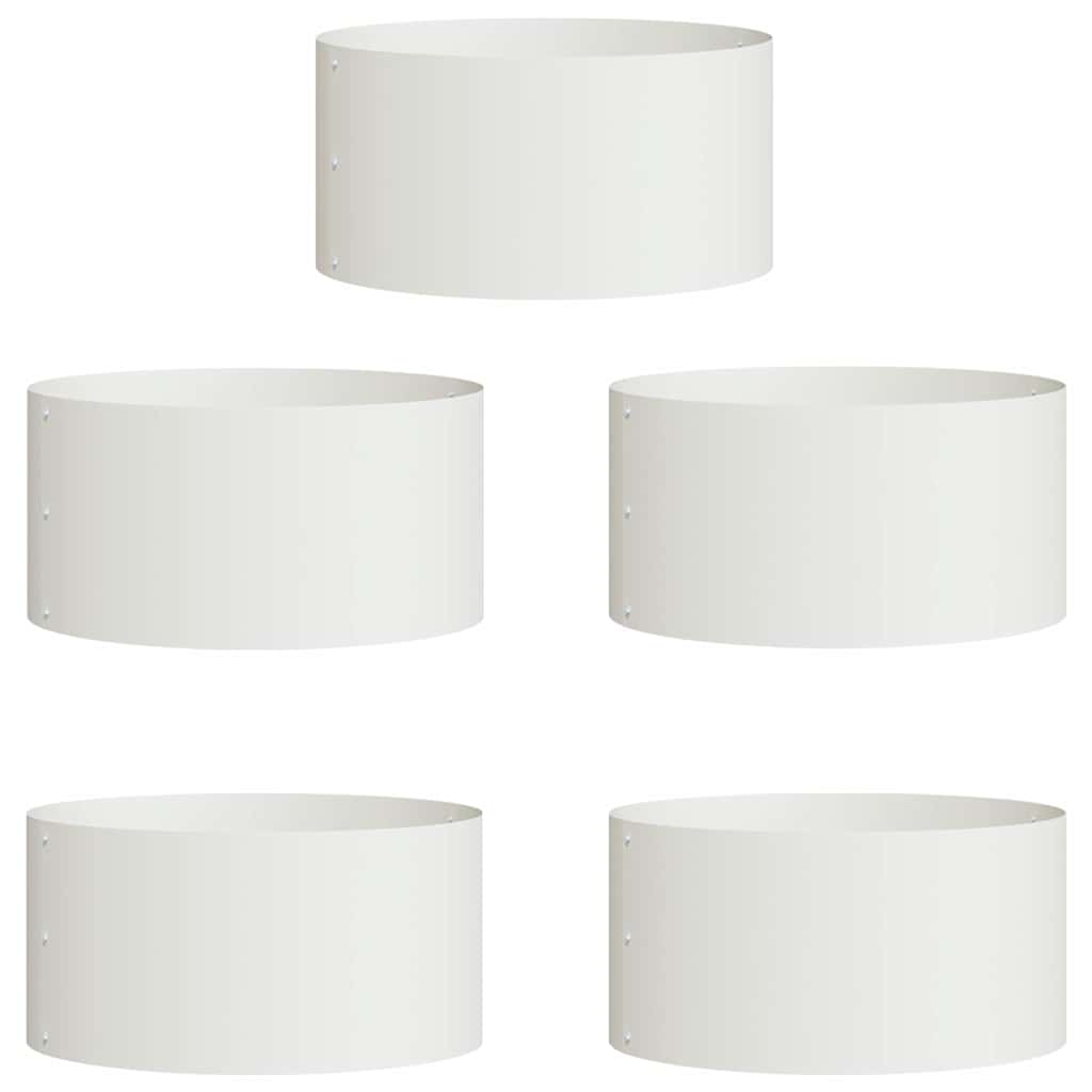 Anello per vaso 5 pz Bianco 40 x 40 x 20 cm