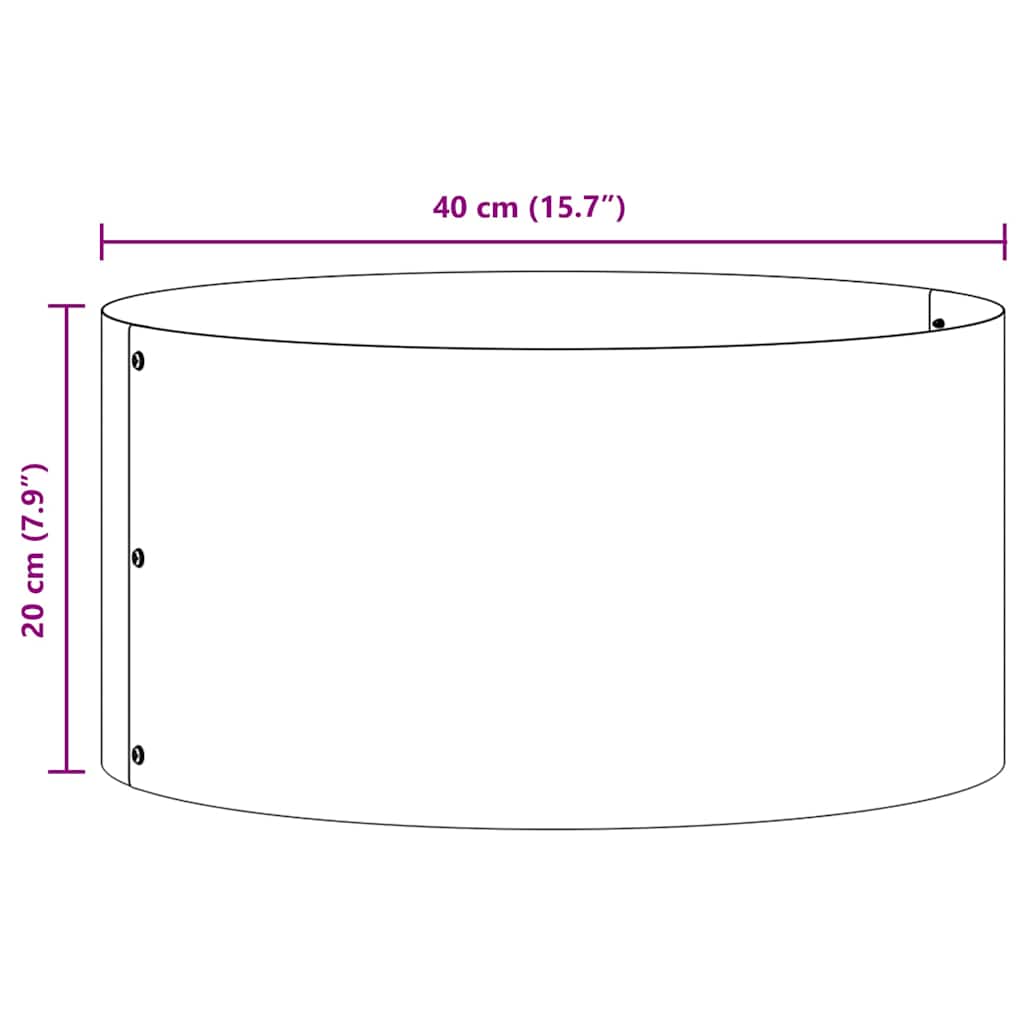 Anello per vaso Verde oliva 40 x 40 x 20 cm