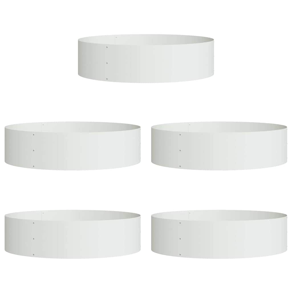 Anello per vaso 5 pz Bianco 80 x 80 x 20 cm