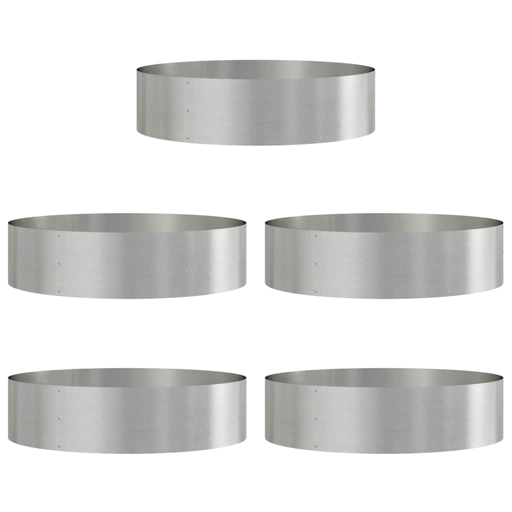 Anello per vaso 5 pz Argento 80 x 80 x 20 cm
