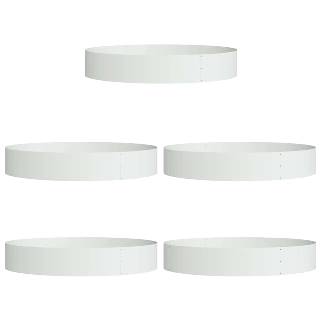 Anello per vaso 5 pz Bianco 120 x 120 x 20 cm