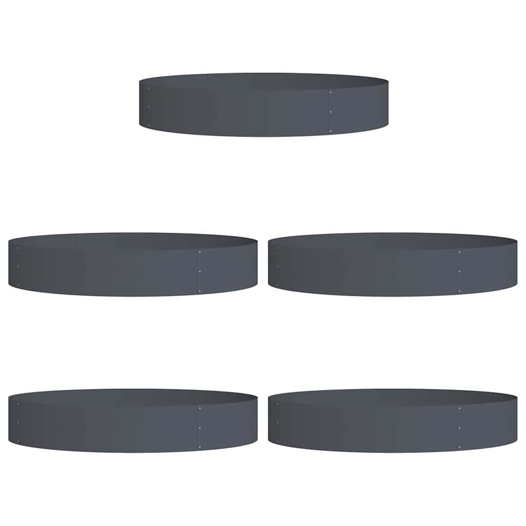 Anello per vaso 5 pz Antracite 120 x 120 x 20 cm