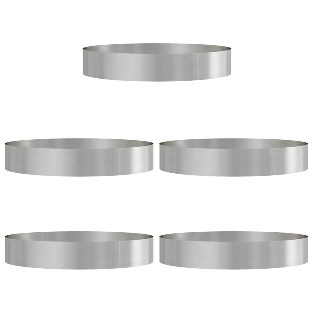 Anello per vaso 5 pz Argento 120 x 120 x 20 cm