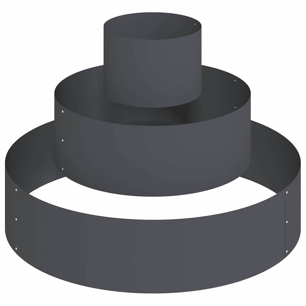 Vaso da giardino Antracite 90 x 90 x 20 cm