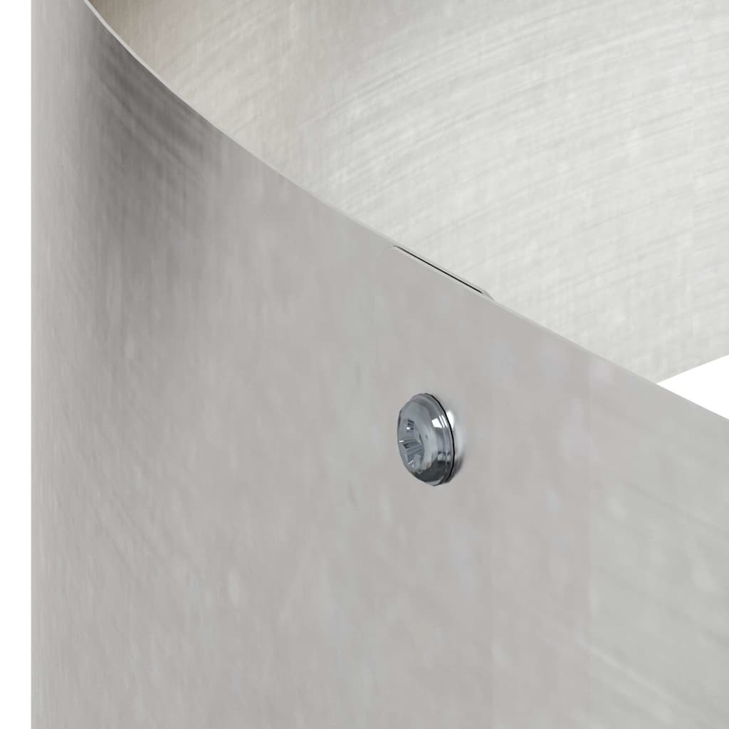Vaso da giardino Argento 90 x 90 x 20 cm Acciaio inossidabile