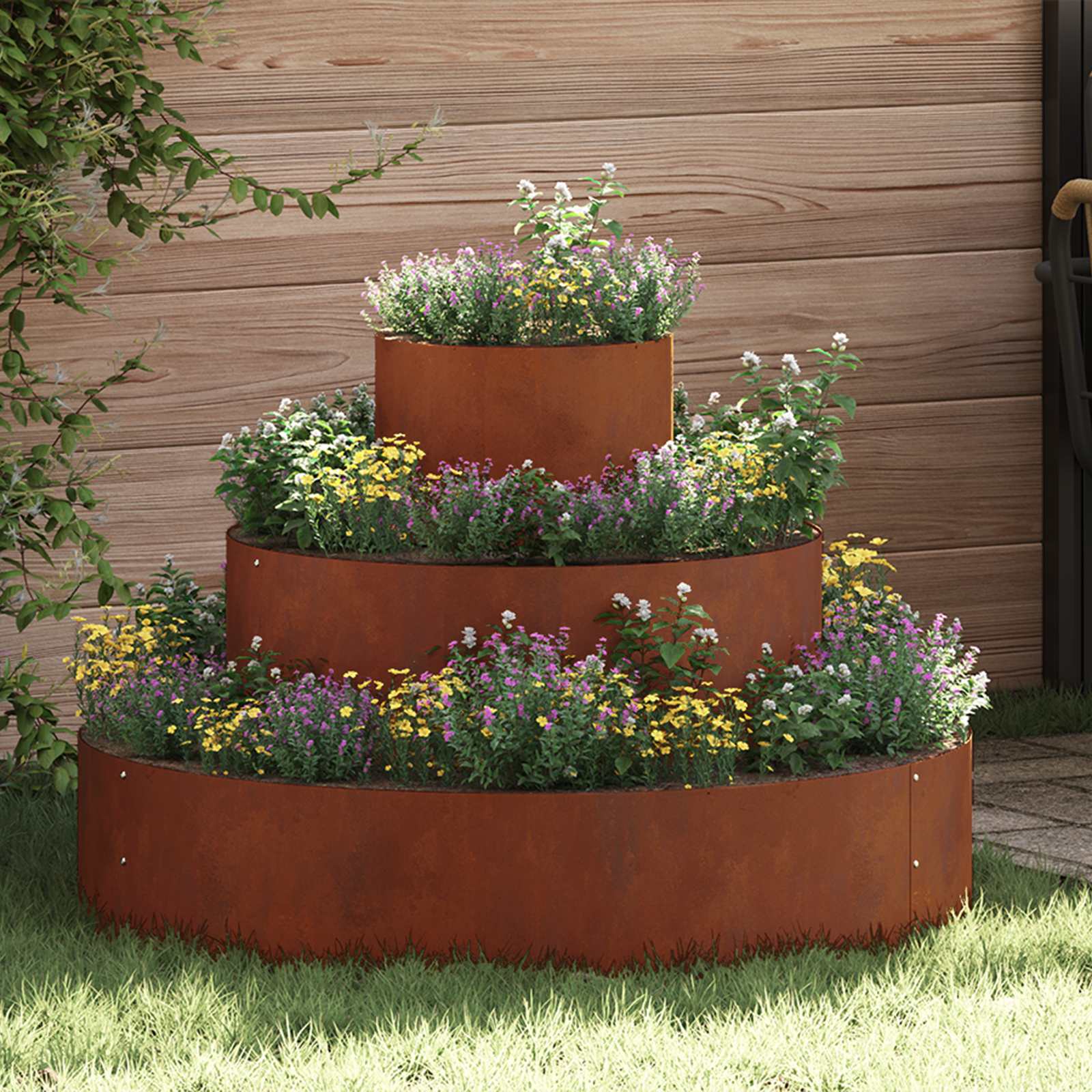 Vaso da giardino Ruggine 90 x 90 x 20 cm