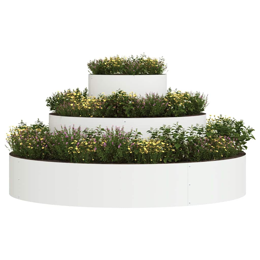 Vaso da giardino Bianco 120 x 120 x 20 cm