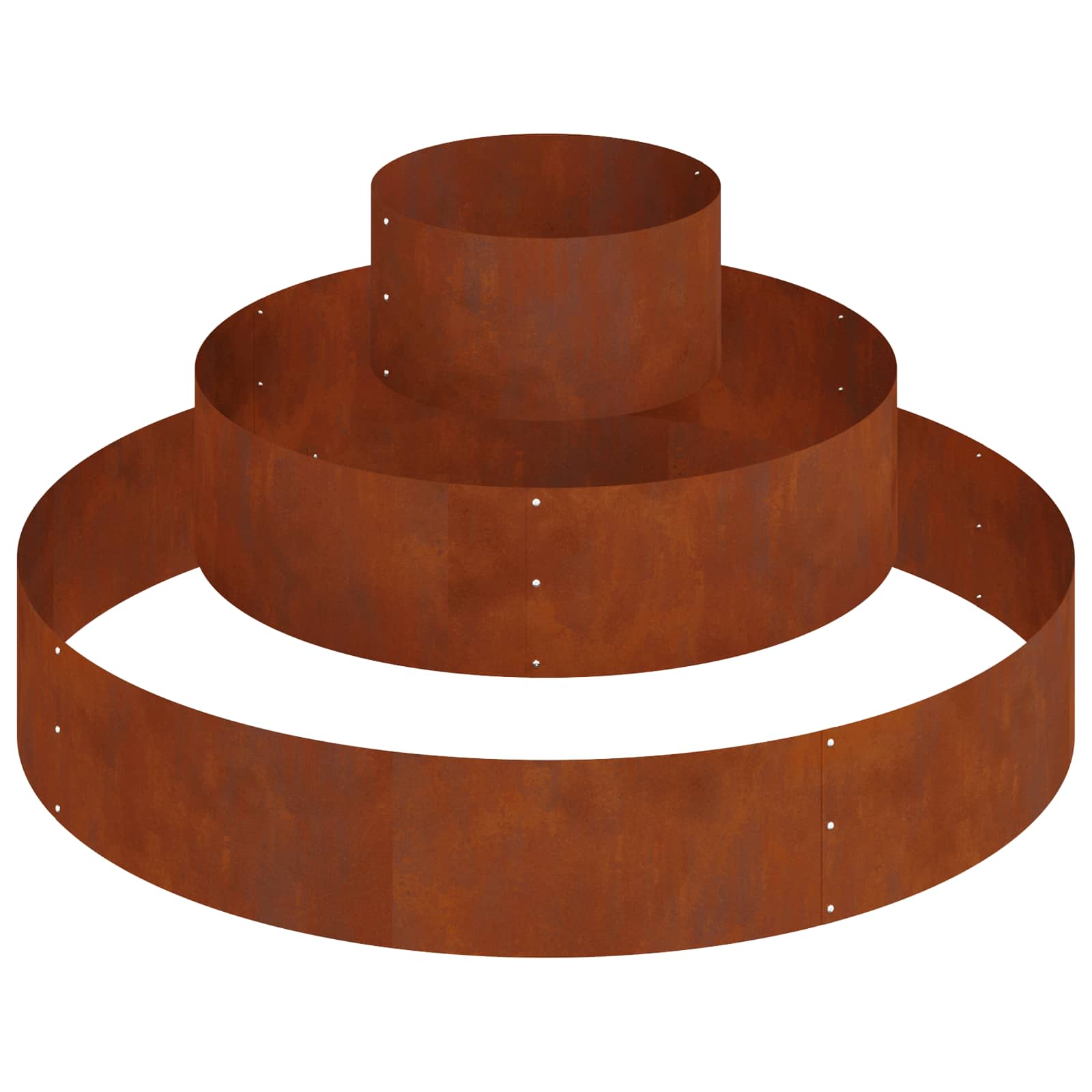 Vaso da giardino Ruggine 120 x 120 x 20 cm