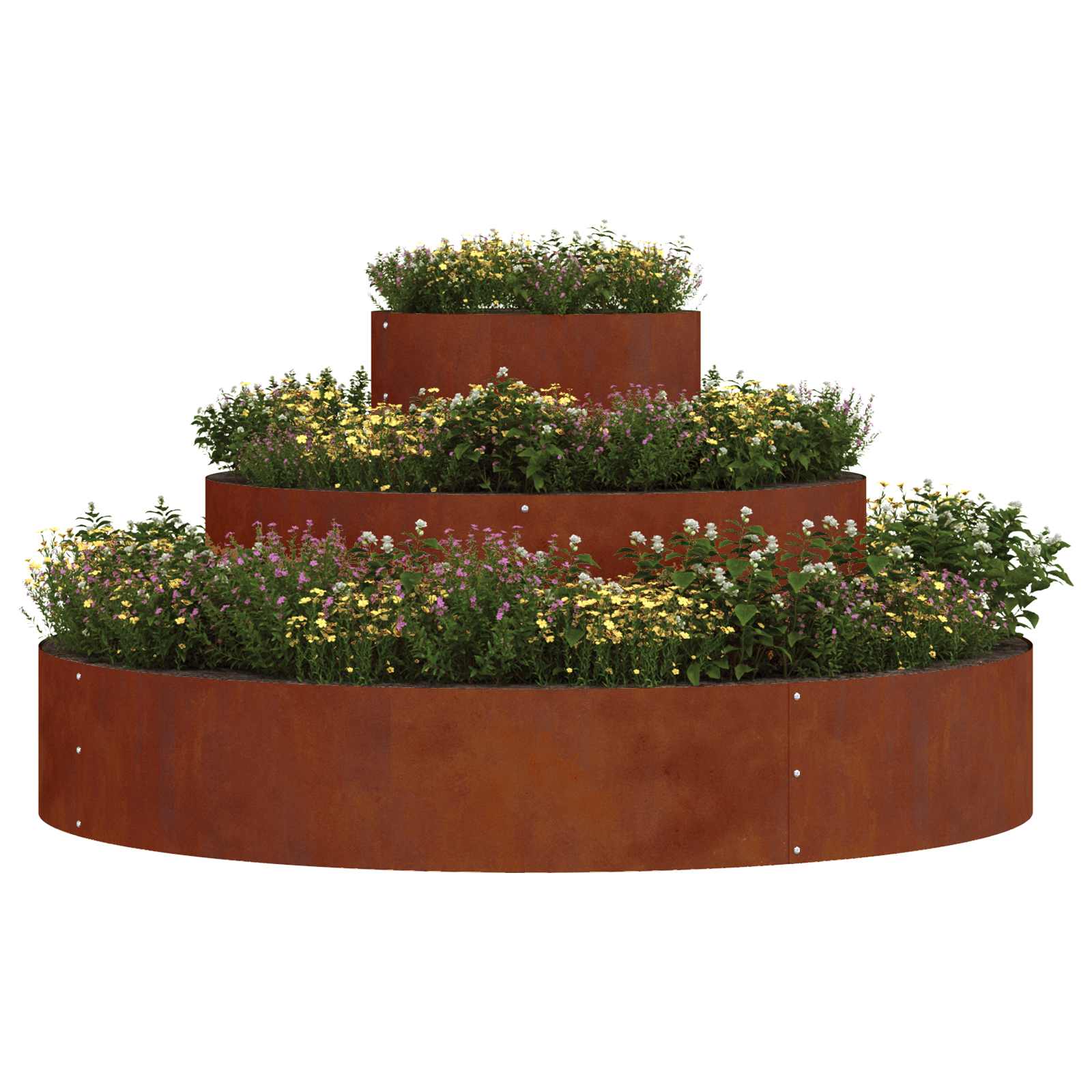 Vaso da giardino Ruggine 120 x 120 x 20 cm