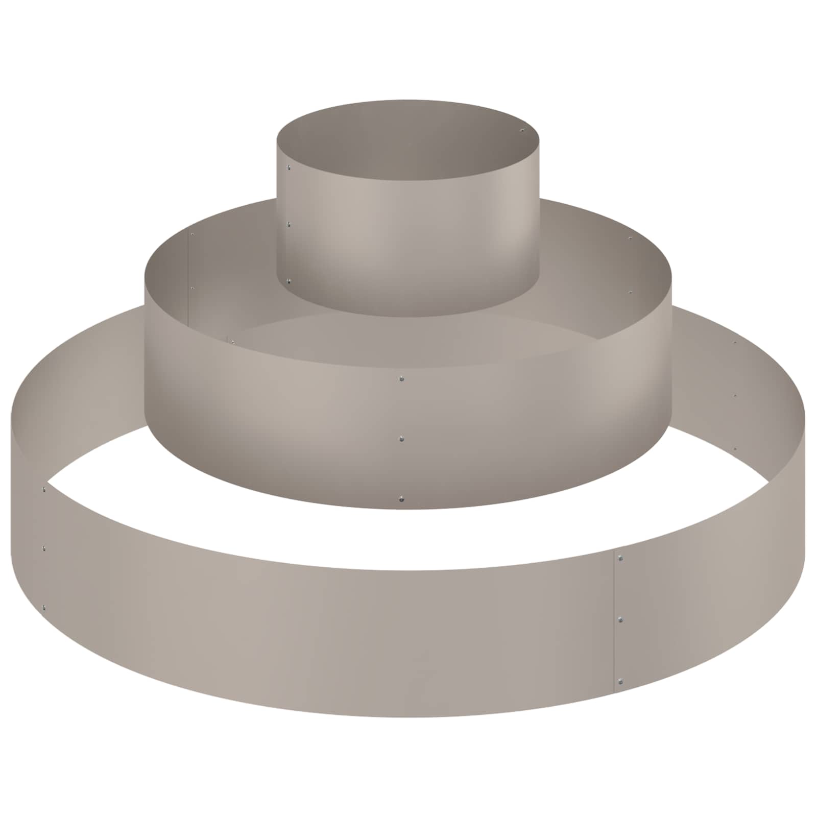 Vaso da giardino Ruggine 120 x 120 x 20 cm