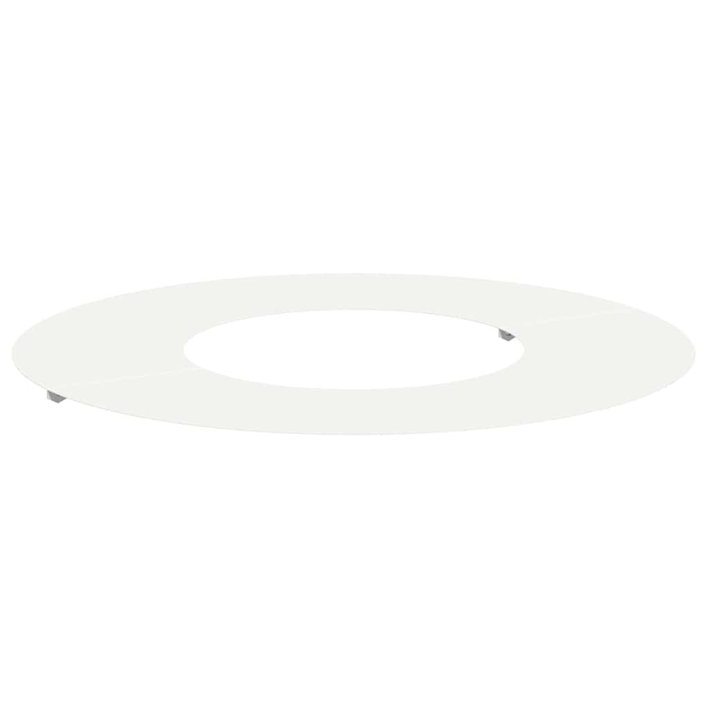 adatto per Anello d'Albero Piatto Bianco Ø30/60 cm Acciaio