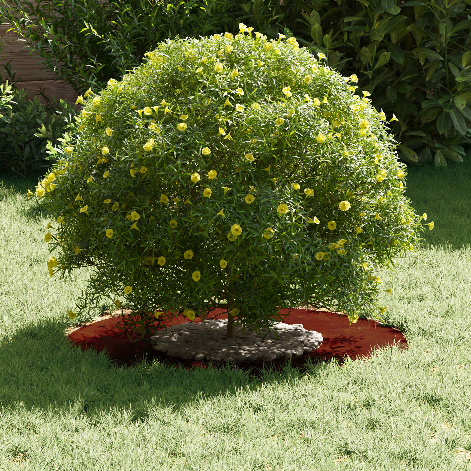 adatto per Anello d'Albero Piatto Ruggine Ø30/60 cm