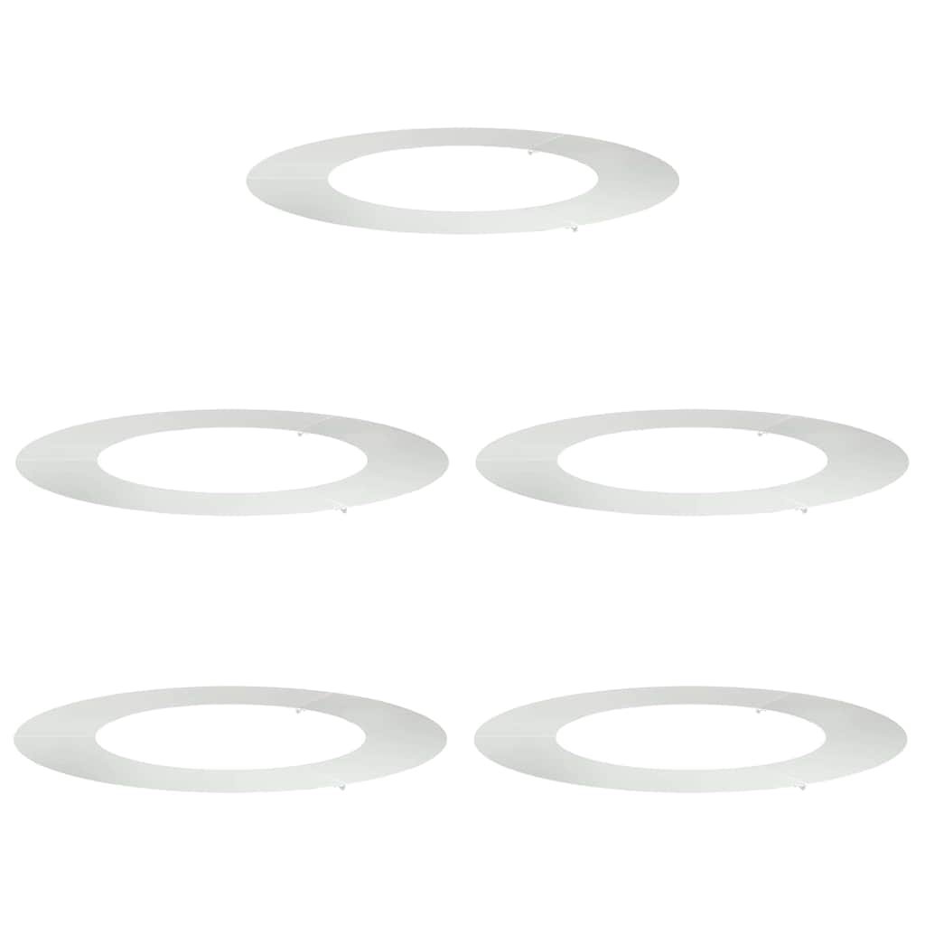 adatto per Anelli d'Albero Piatto 5 pz Argento Ø50/80 cm