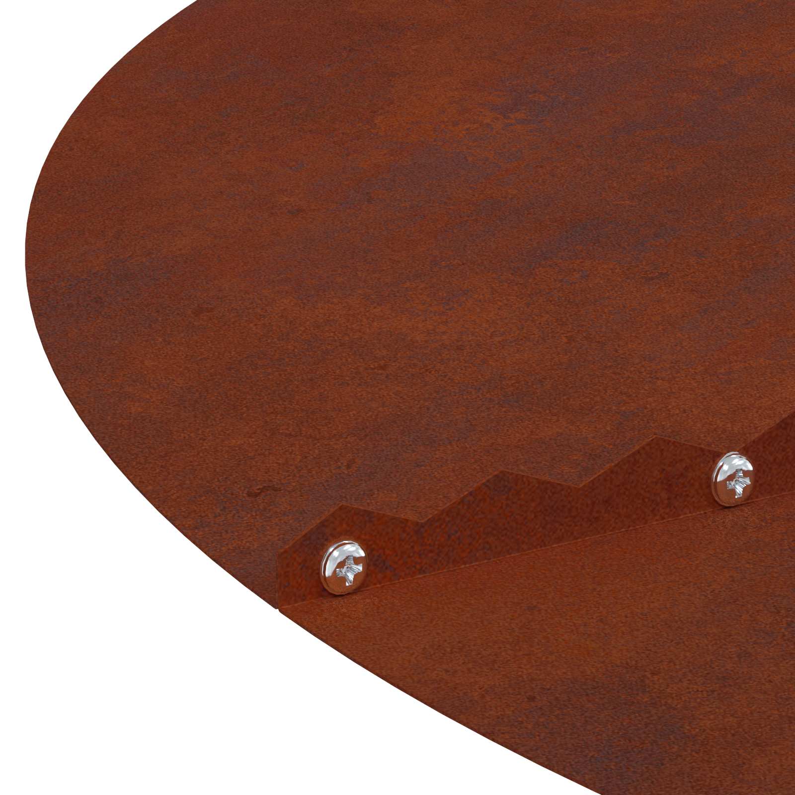 adatto per Anello d'Albero Piatto Ruggine Ø50/80 cm
