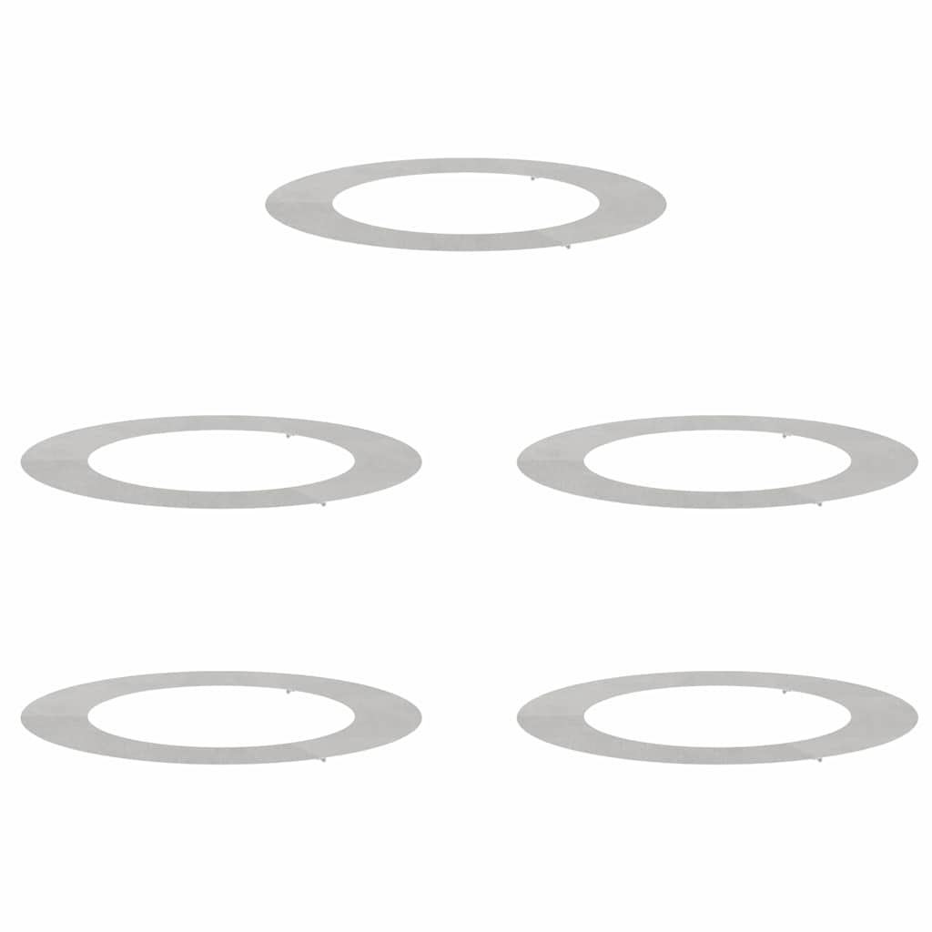 adatto per Anelli d'Albero Piatto 5 pz Argento Ø60/90 cm