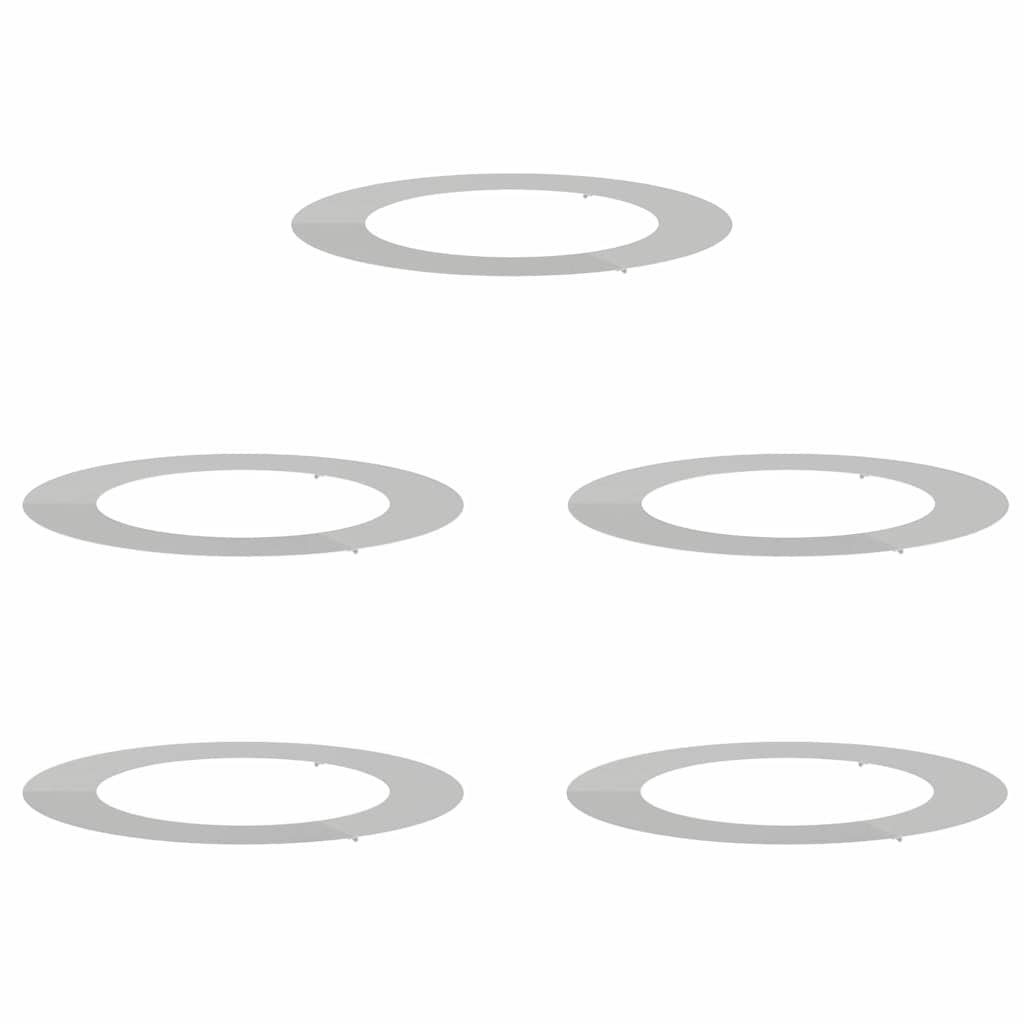 adatto per Anelli d'Albero Piatto 5 pz Argento Ø60/90 cm