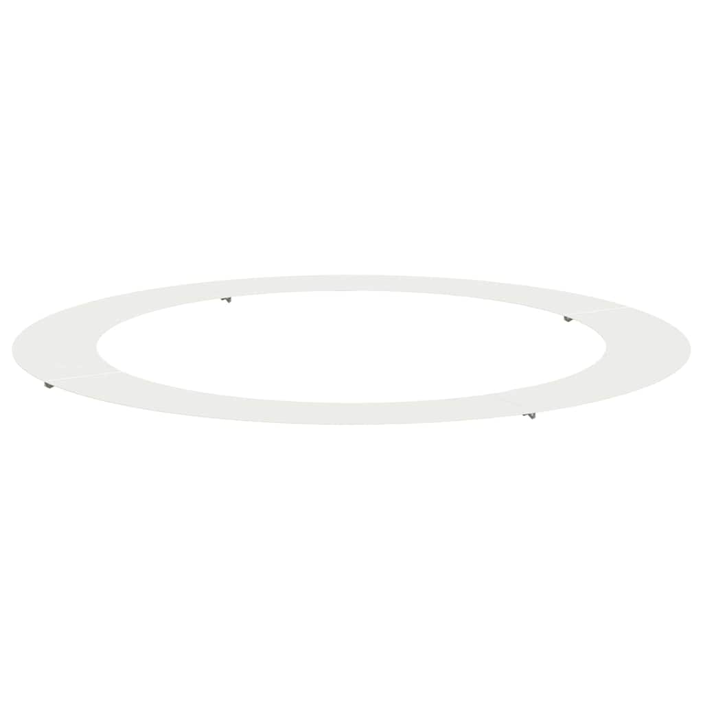 adatto per Anello d'Albero Piatto Bianco Ø90/120 cm Acciaio