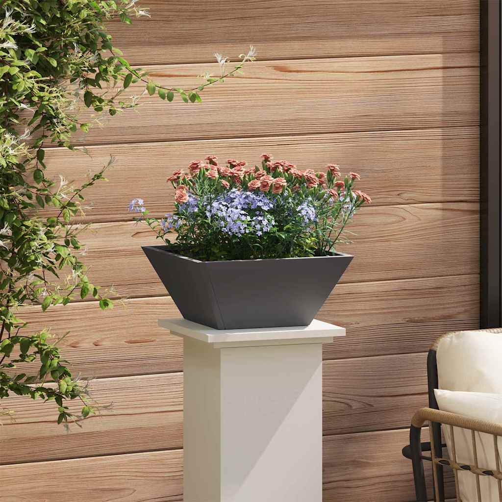 Vaso da giardino 5 pz Nero 35 x 35 x 15 cm