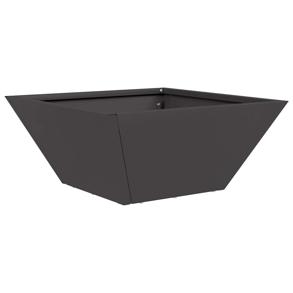 Vaso da giardino 5 pz Nero 35 x 35 x 15 cm