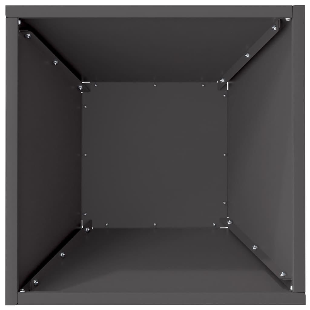 Vaso da giardino 5 pz Nero 35 x 35 x 15 cm