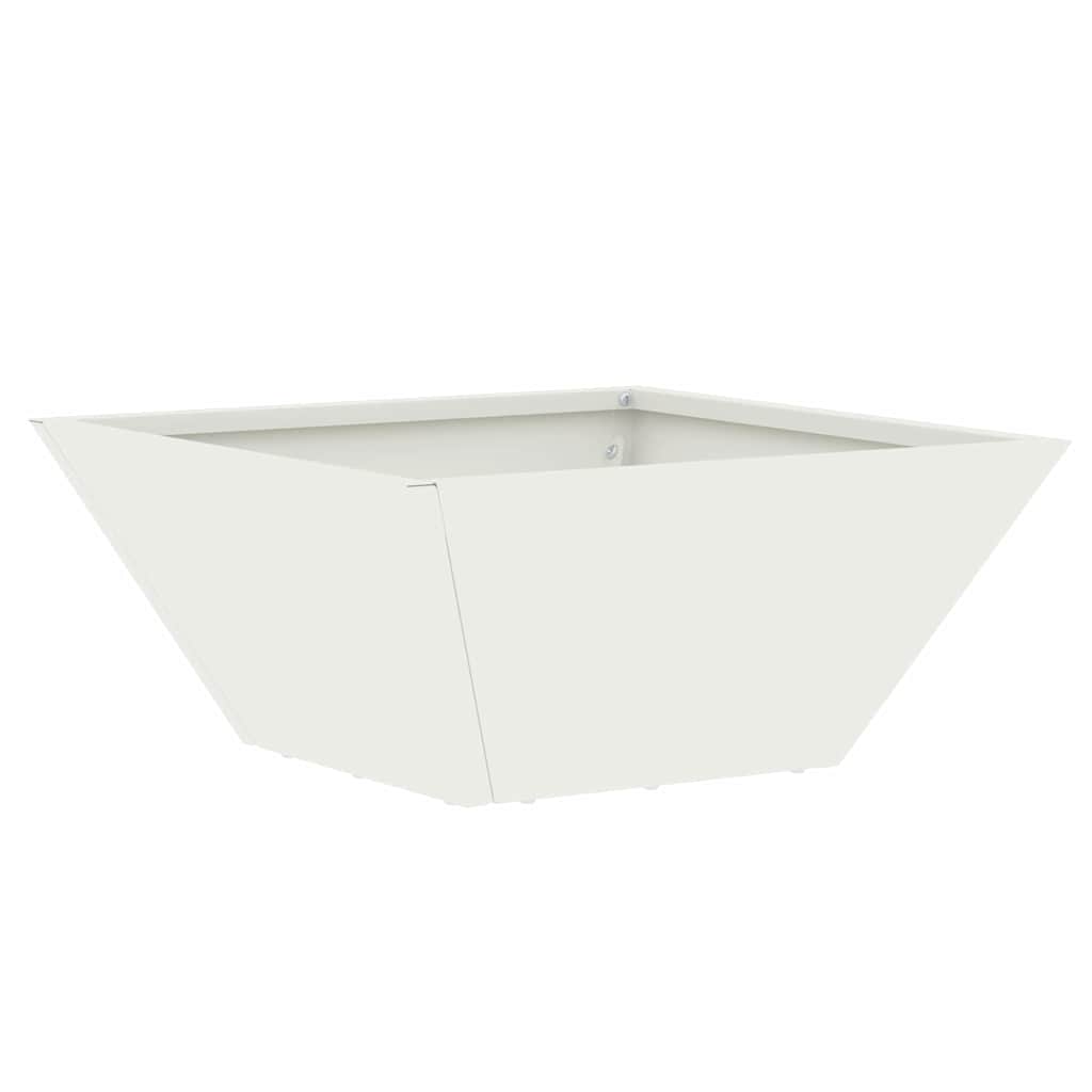 Vaso da giardino Bianco 35 x 35 x 15 cm