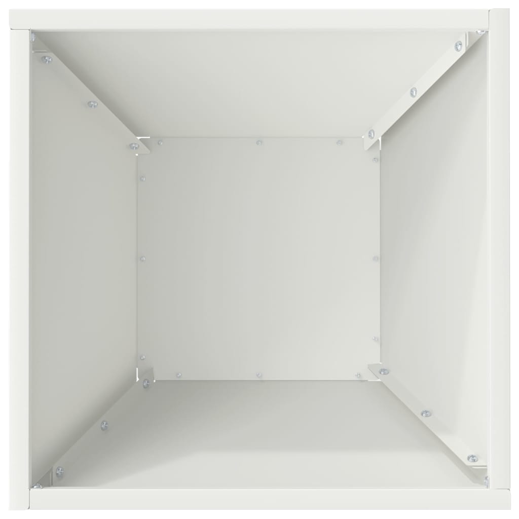 Vaso da giardino Bianco 35 x 35 x 15 cm