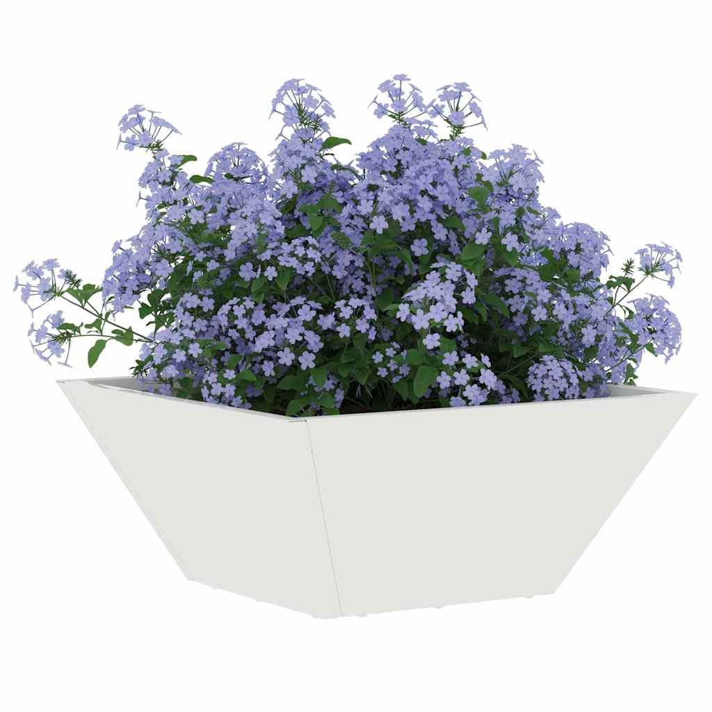 Vaso da giardino 5 pz Bianco 35 x 35 x 15 cm