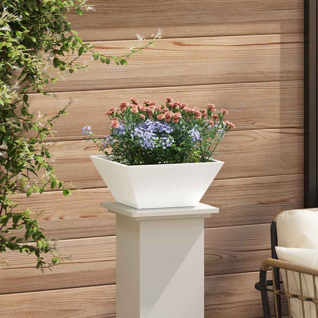 Vaso da giardino 5 pz Bianco 35 x 35 x 15 cm
