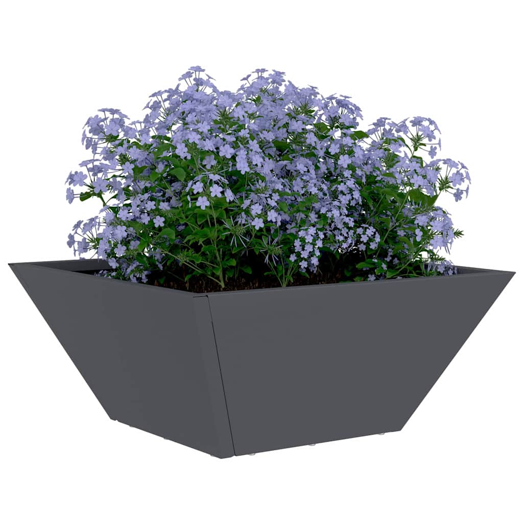Vaso da giardino 5 pz Antracite 35 x 35 x 15 cm
