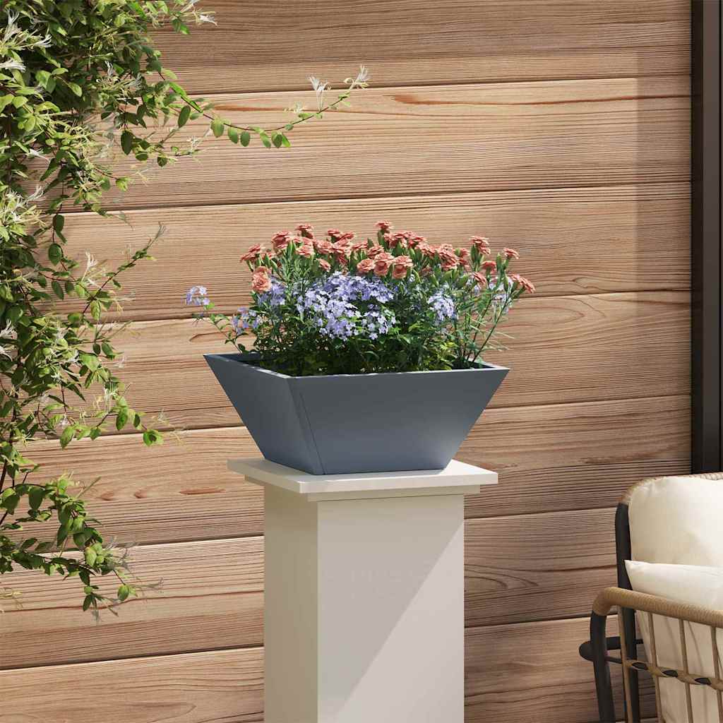 Vaso da giardino 5 pz Antracite 35 x 35 x 15 cm