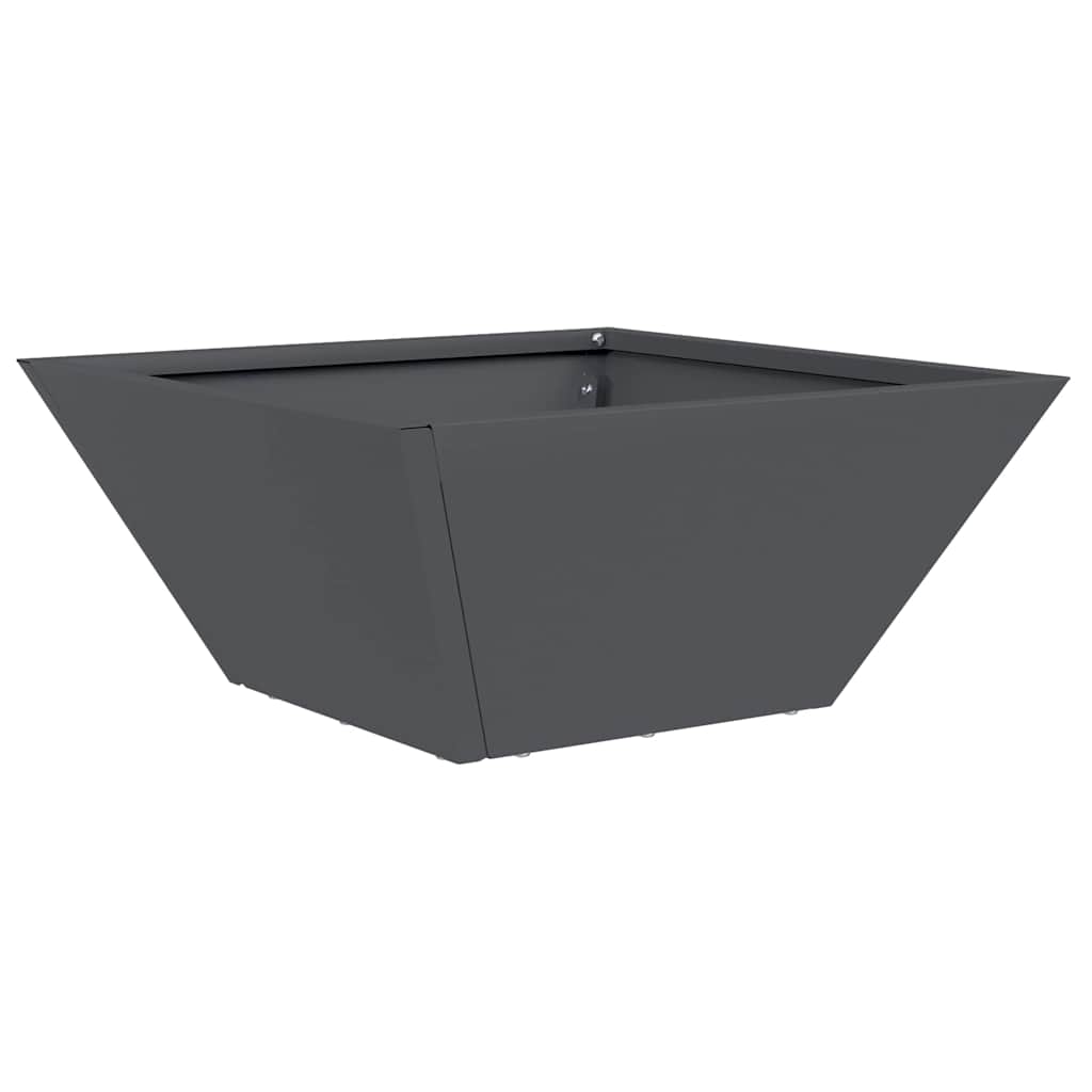 Vaso da giardino 5 pz Antracite 35 x 35 x 15 cm