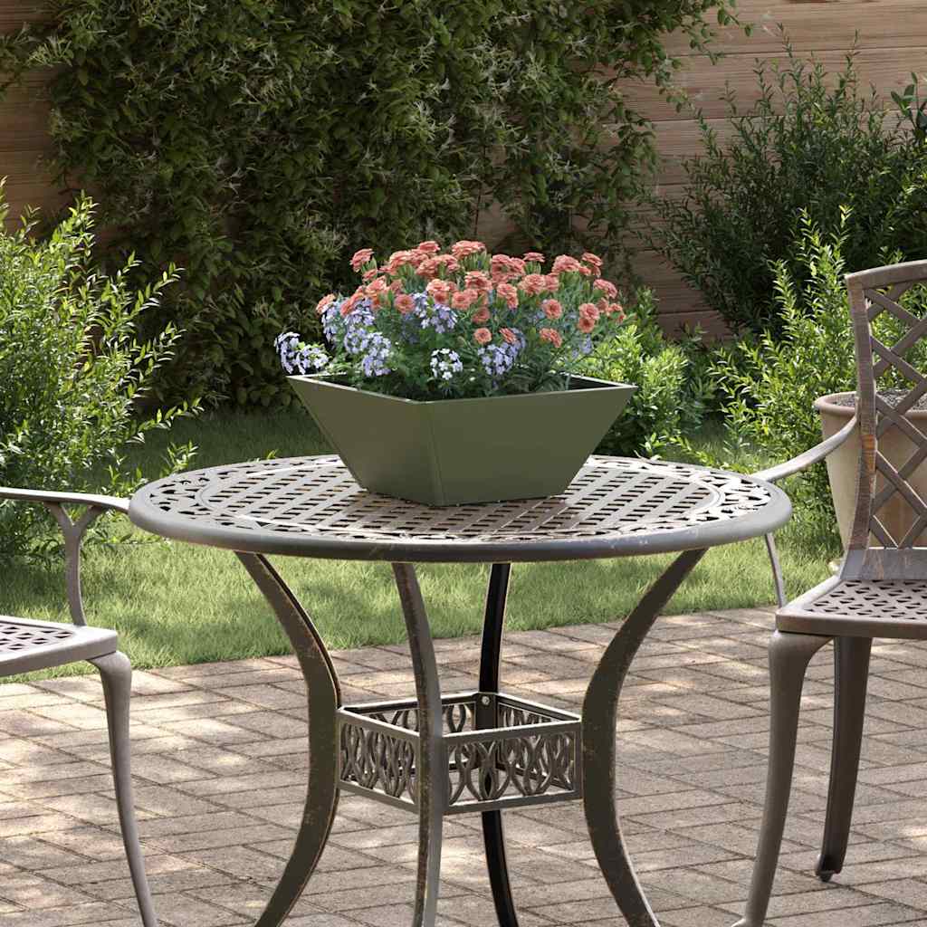Vaso da giardino 5 pz Verde Oliva 35 x 35 x 15 cm