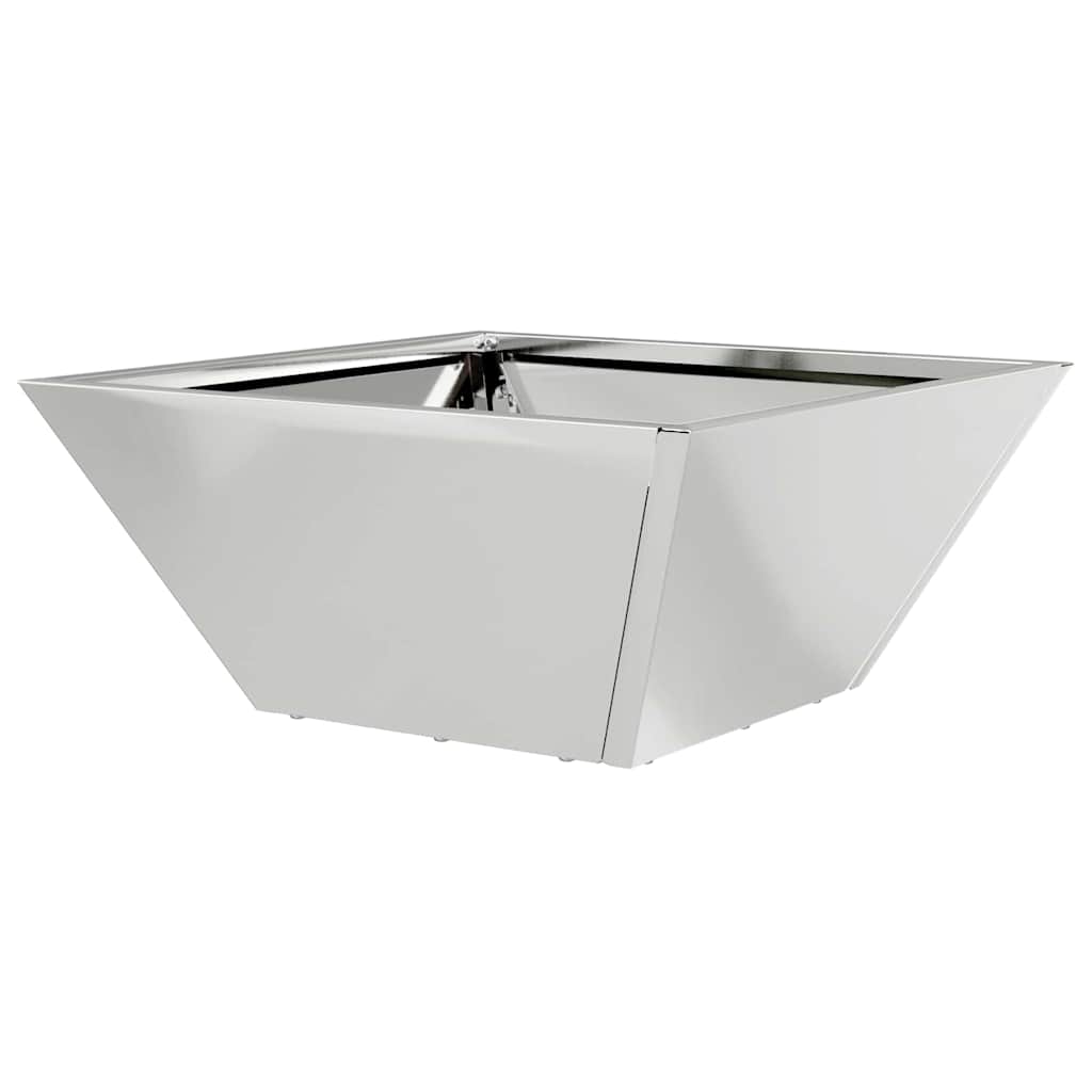 Vaso da giardino Argento 35 x 35 x 15 cm Acciaio zincato