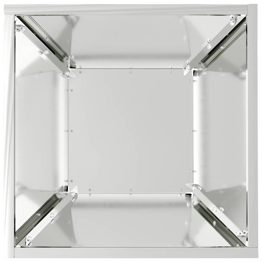 Vaso da giardino Argento 35 x 35 x 15 cm Acciaio zincato