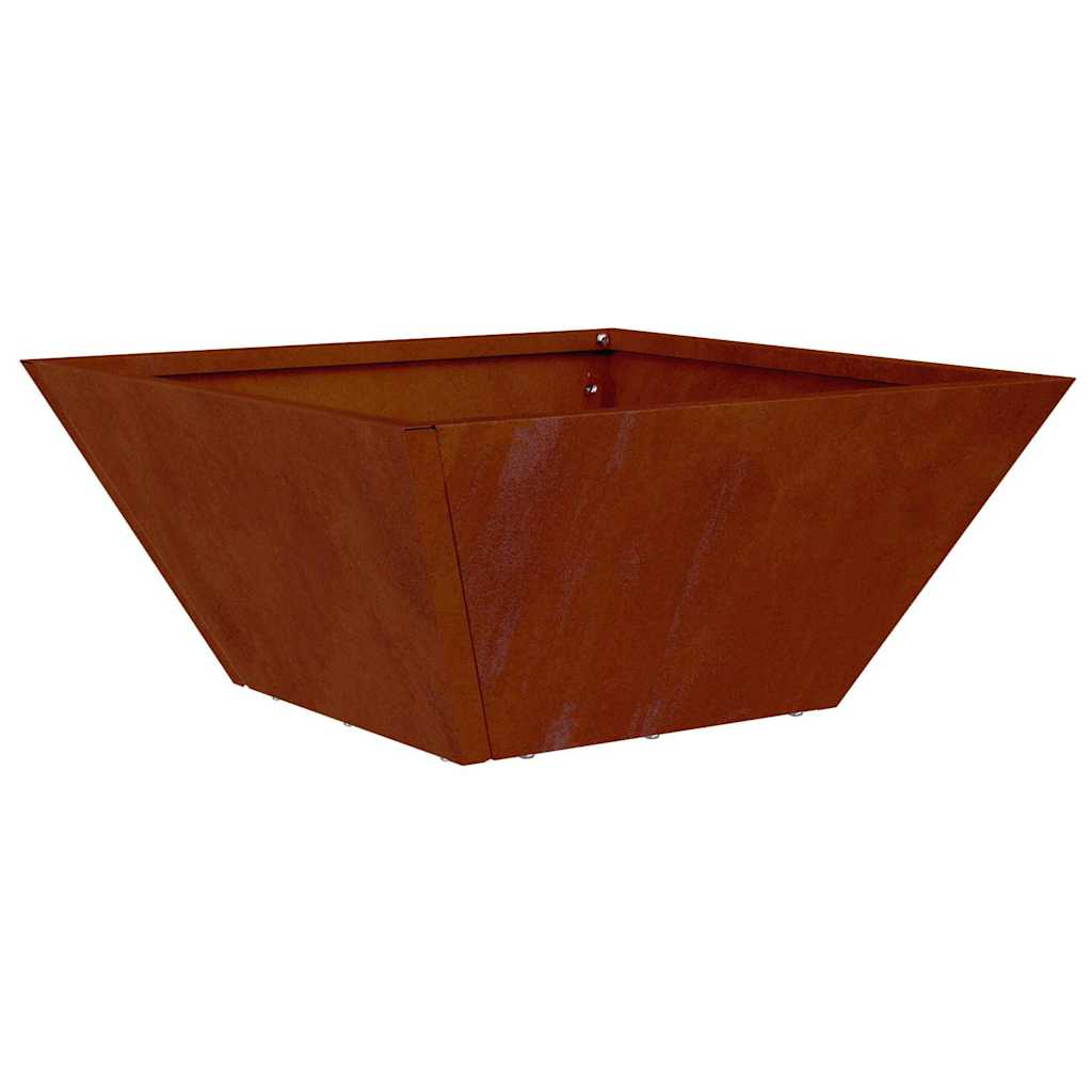 Vaso da giardino Ruggine 35 x 35 x 15 cm Acciaio Corten