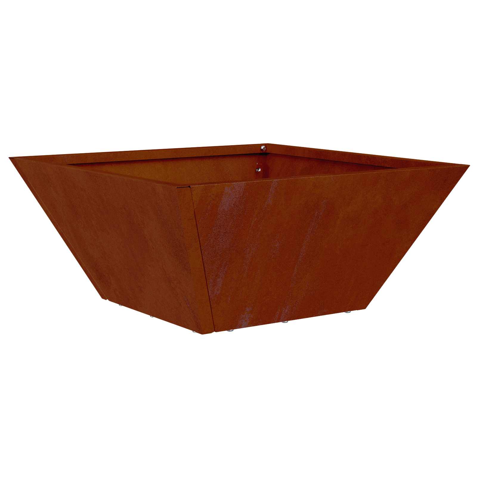 Vaso da giardino Ruggine 35 x 35 x 15 cm Acciaio Corten